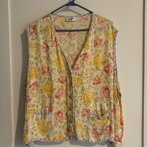 Jones New York flowered vest